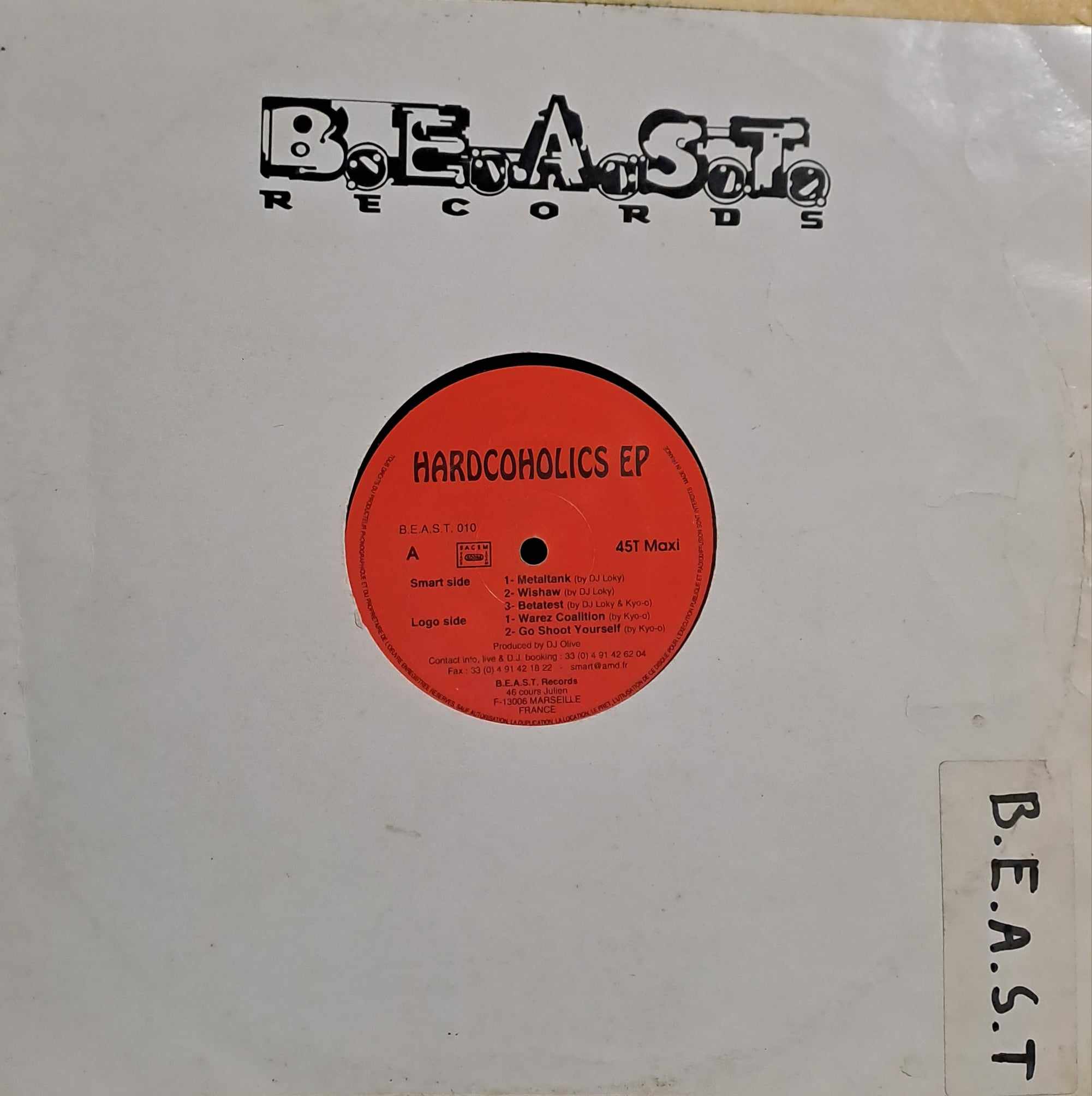 B.E.A.S.T. 10 - vinyle hardcore